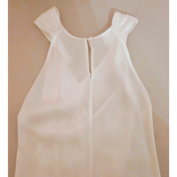 A.L.C. Elegant White Evening Sleeveless Blouse Top 8 - Picture 12 of 15